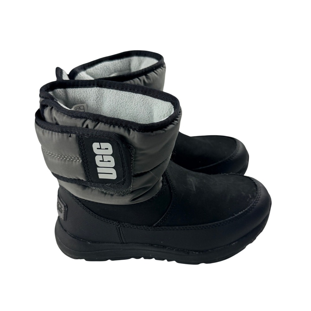 UGG Butte II CWR‎ Kids Black Grey Winter Snow Boots 1122371K Size 13 Insulated